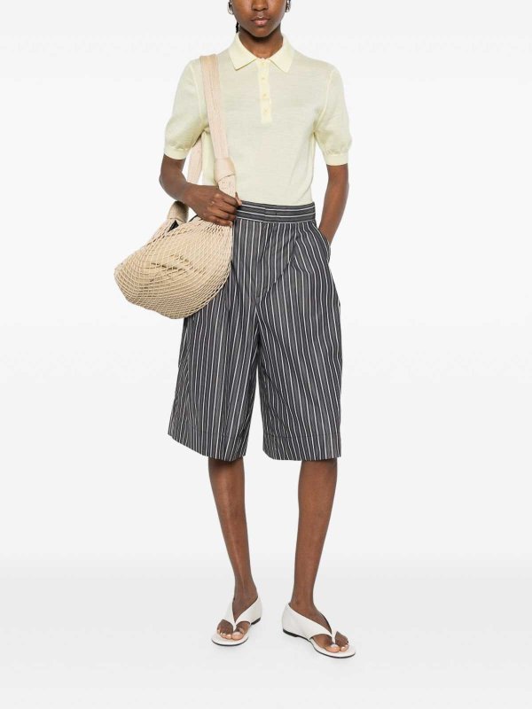 The Best Shops SOEUR: pantaloni shorts - Bermuda in cotone rigato hennÃ©