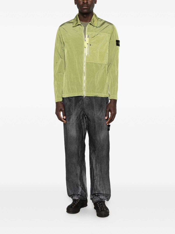 STONE ISLAND: camicie online - Giacca-camicia verde