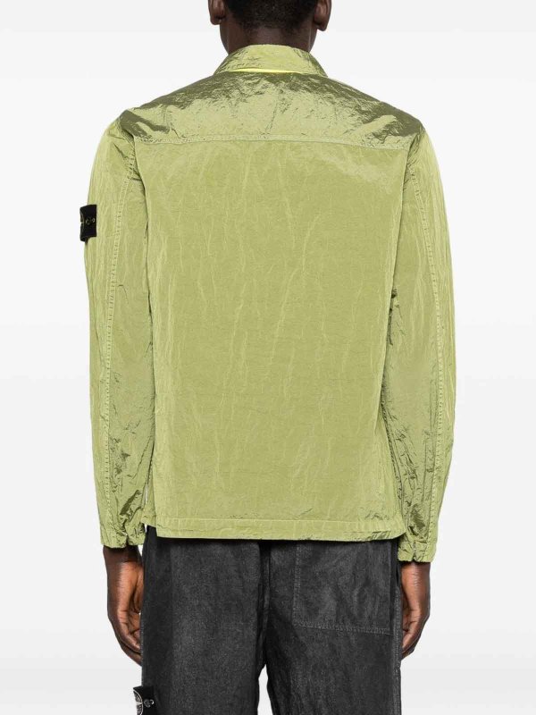 The Best Shops STONE ISLAND: camicie - Giacca-camicia verde