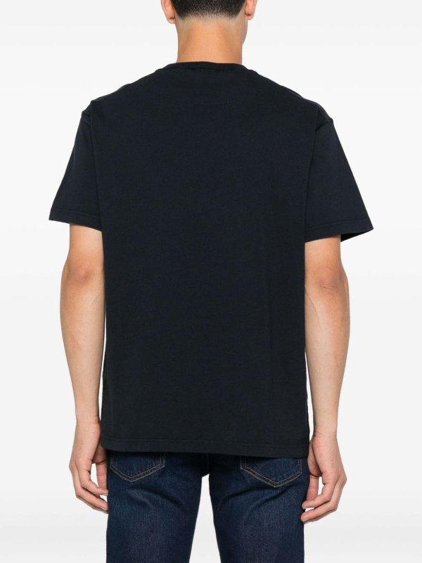 Black Organic Cotton T-Shirt Replica 
online: STONE ISLAND