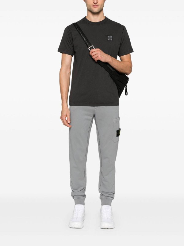 The Best Shops STONE ISLAND: T-shirts - T-Shirt - Gris