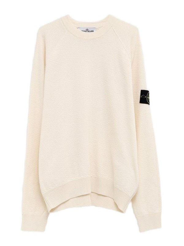 STONE ISLAND: クルーネック - クルーネック - 白