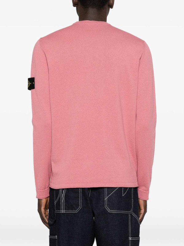 Pink Crew Neck Sweater Replica 
online: STONE ISLAND
