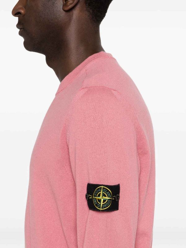 STONE ISLAND buy online Pink Crew Neck Sweater