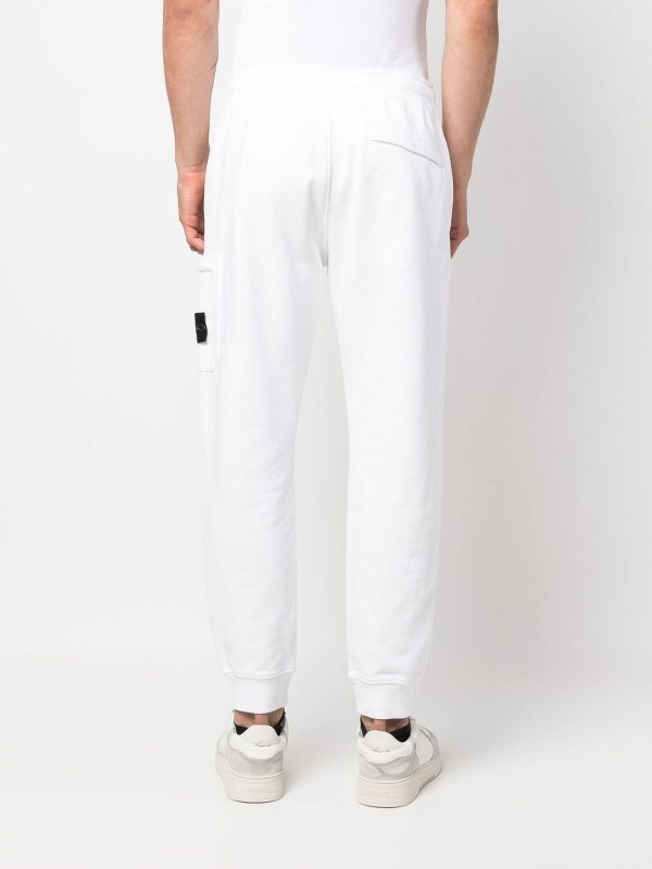 STONE ISLAND: Pantalons de survêtement  online - Pantalons De Sport - Blanc