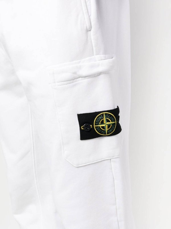 Pantalons De Sport - Blanc shop online: STONE ISLAND