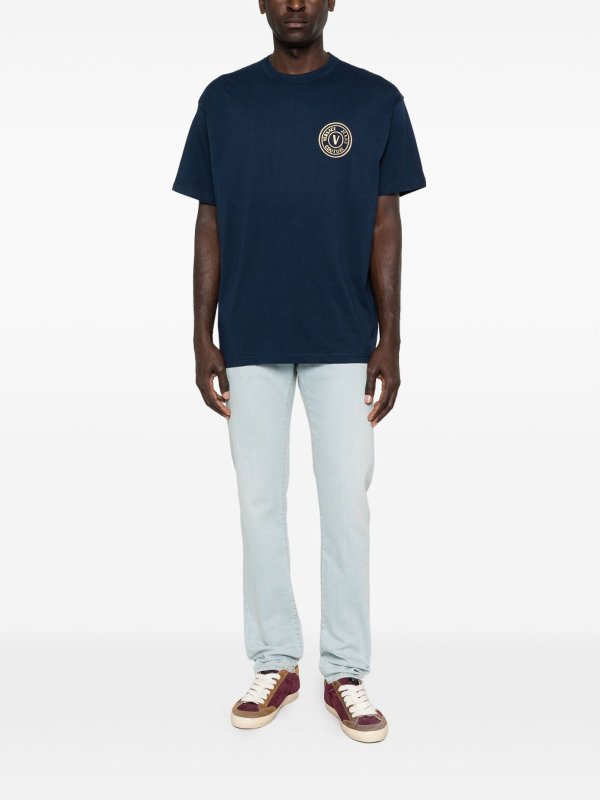 VERSACE JEANS buy online Rundhalspullover - Blau