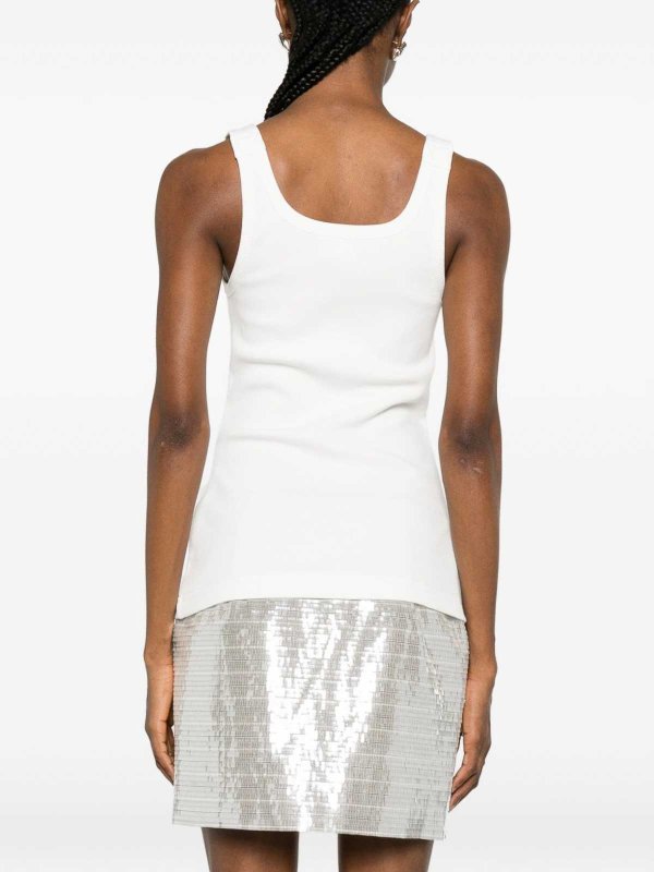 The Best Shops VERSACE JEANS: Tops & Débardeurs - Top - Crème