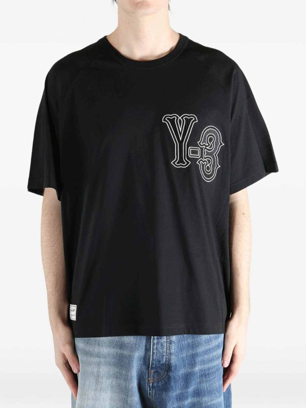 Y-3: T-shirts online - T-Shirt - Noir