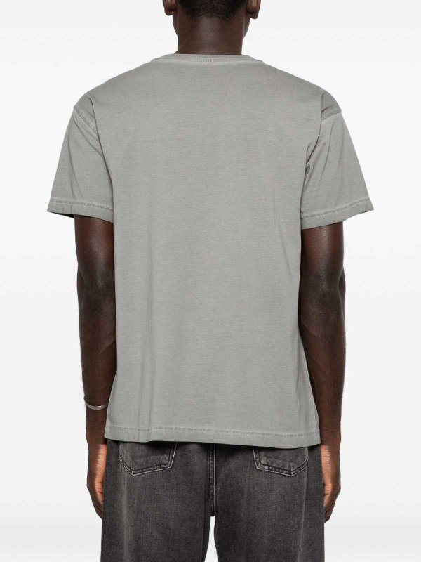 T-Norm-T7 Logo-Detail T-Shirt In Grey Replica 
online: DIESEL