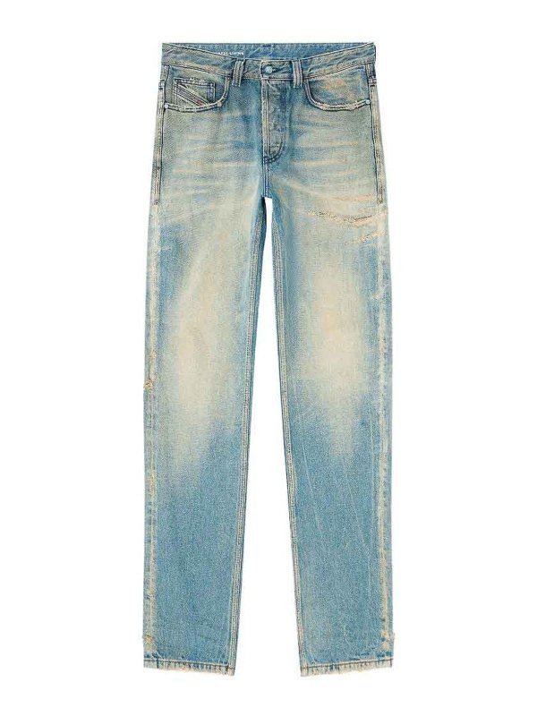 DIESEL: Straight Leg Jeans - Straight Leg Jeans - Blau