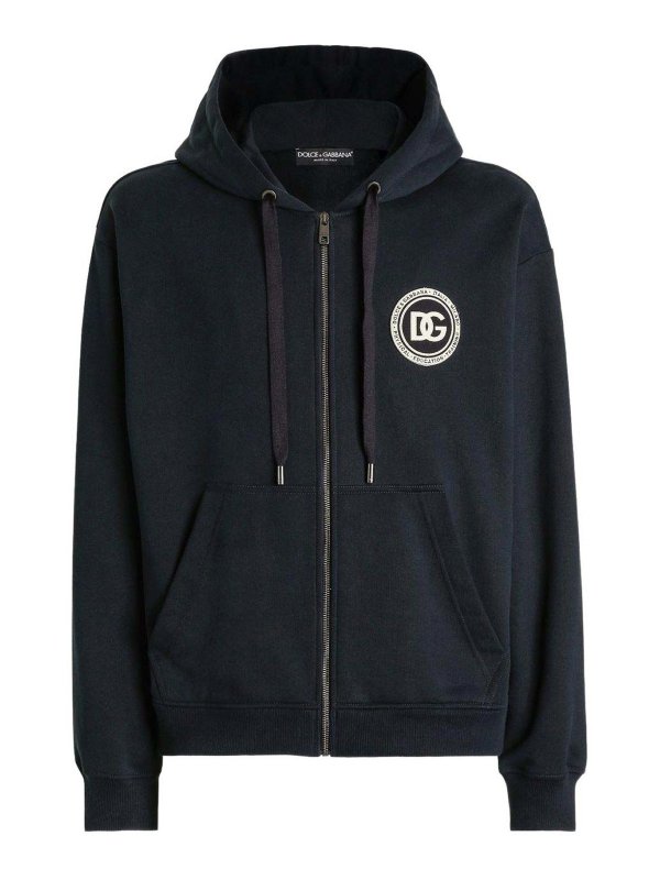 DOLCE & GABBANA: Sweatshirts & Sweaters - Hoodie In Cotton With Logo