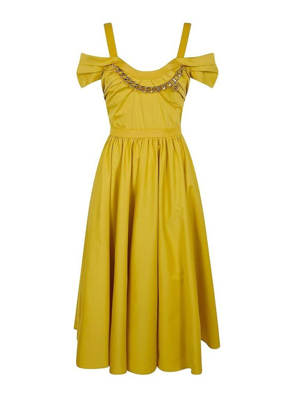 ELISABETTA FRANCHI: Robes - Jean Évasé - Jaune