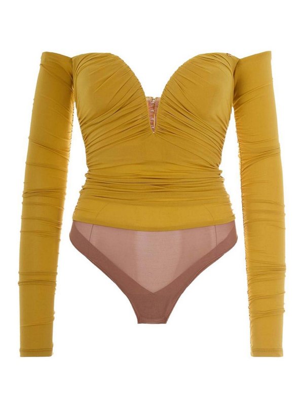 ELISABETTA FRANCHI: Robes de soirée - Robe De Soirée - Jaune