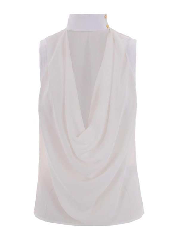ELISABETTA FRANCHI: Tops & Tank tops - Top In Ivory