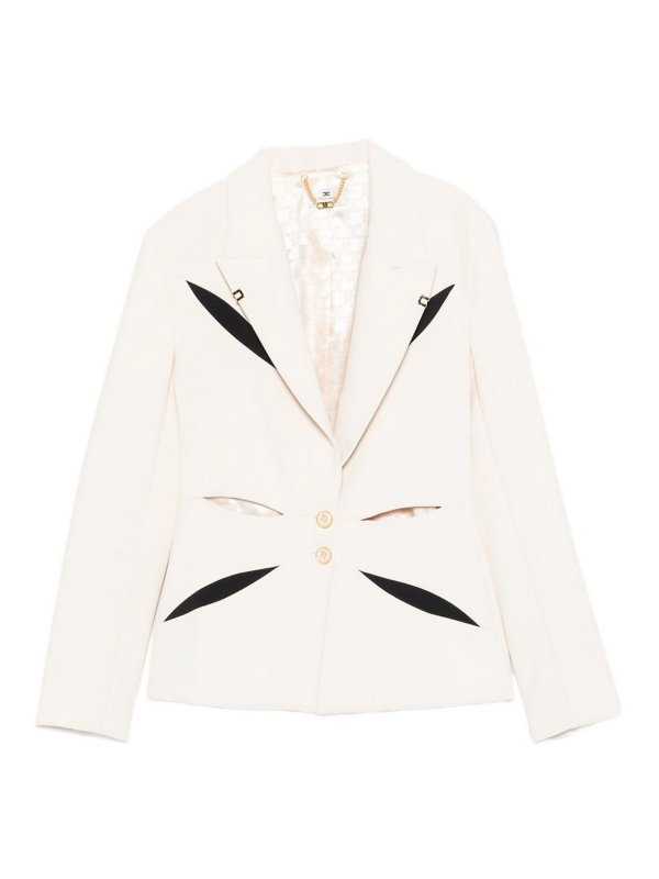 ELISABETTA FRANCHI: カジュアルジャケット - カジュアルジャケット - 黒