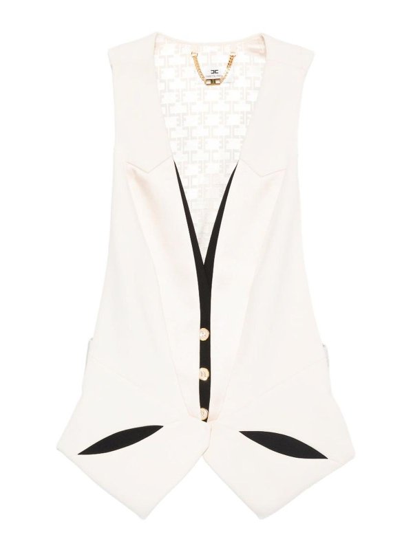 ELISABETTA FRANCHI: ベスト - ベスト - クリーム