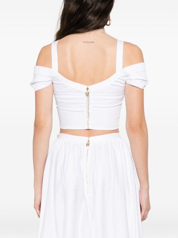 ELISABETTA FRANCHI: Tops und Tank Tops online - Top - Weiß
