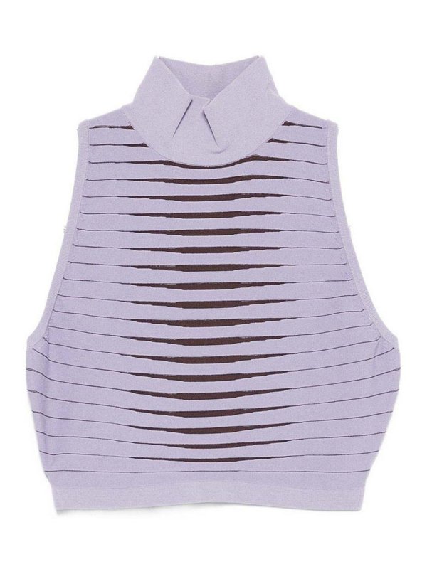 ELISABETTA FRANCHI: Tops und Tank Tops - Top - Metallic