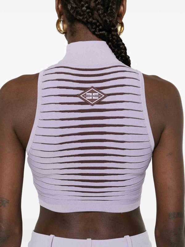 The Best Shops ELISABETTA FRANCHI: Tops und Tank Tops - Top - Metallic