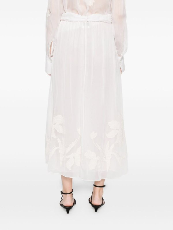 Jupe Midi - Blanc Replica 
online: FORTE FORTE