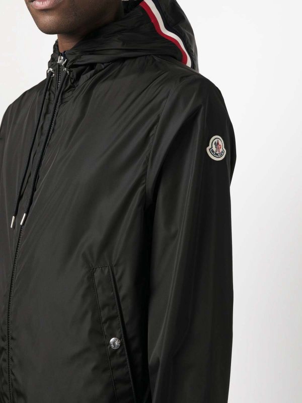 The Best Shops MONCLER: casual jackets - Windbreaker In Black Hooded