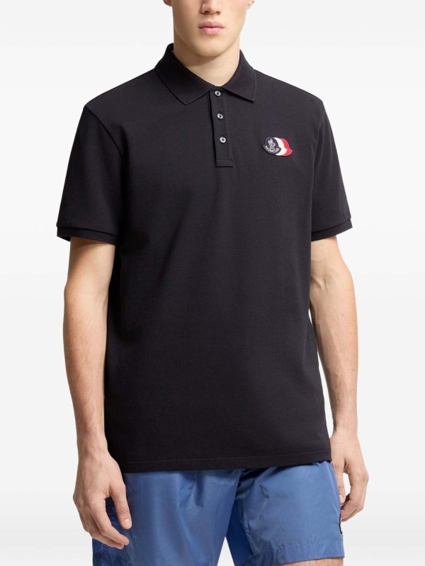 MONCLER: Polos online - Polo - Azul