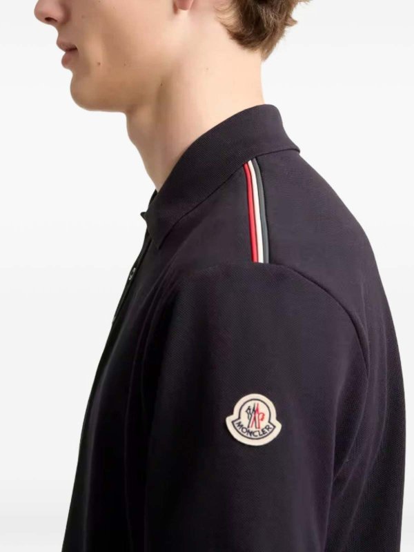 Black Striped Cotton Shirt Replica 
online: MONCLER