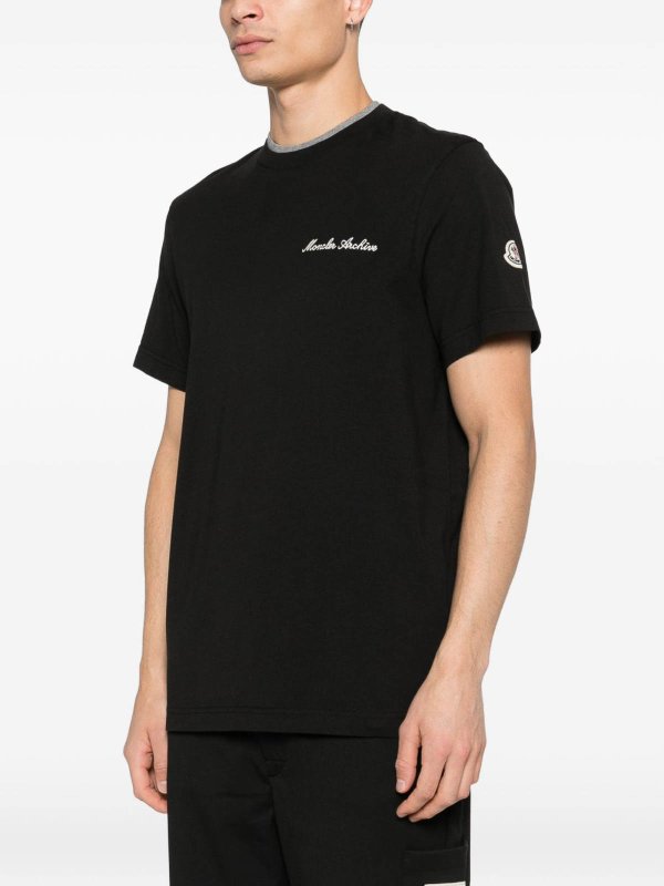 The Best Shops MONCLER: T-shirts - T-Shirt - Noir