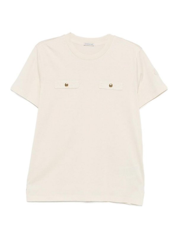 MONCLER: Camisetas - Camiseta - Beis