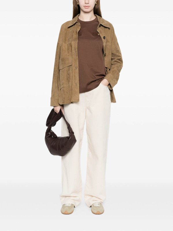 MONCLER: Tシャツ online - Tシャツ - ベージュ