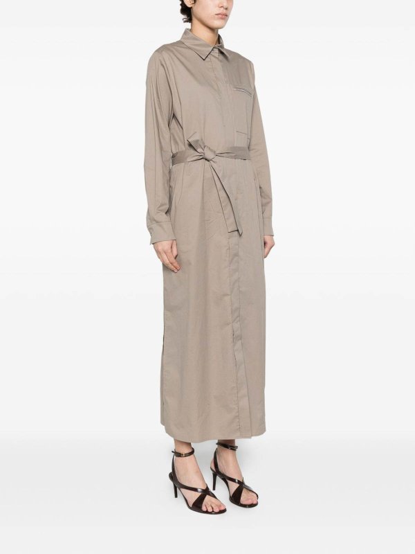 Robe Au Genou - Marron Replica 
online: PESERICO