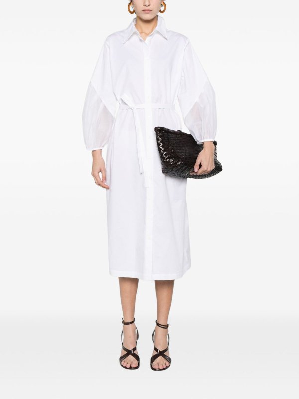 PESERICO buy online White Dress With Waist Belt