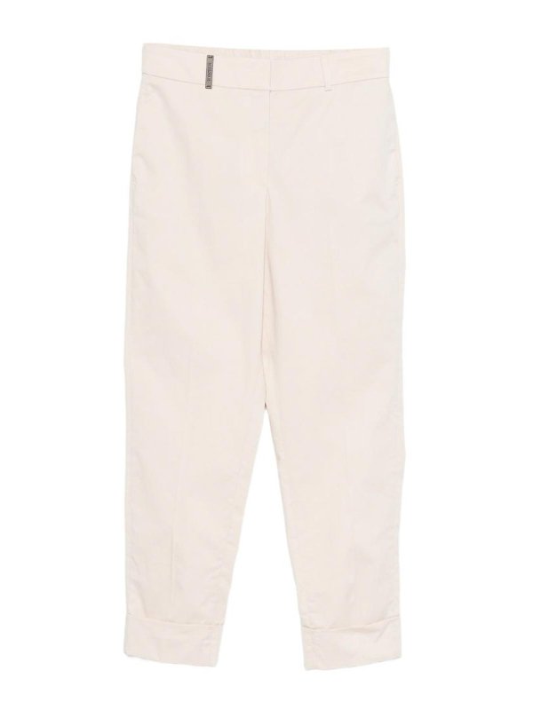 PESERICO: Pantaloni sartoriali - Pantaloni Beige Con Pieghe