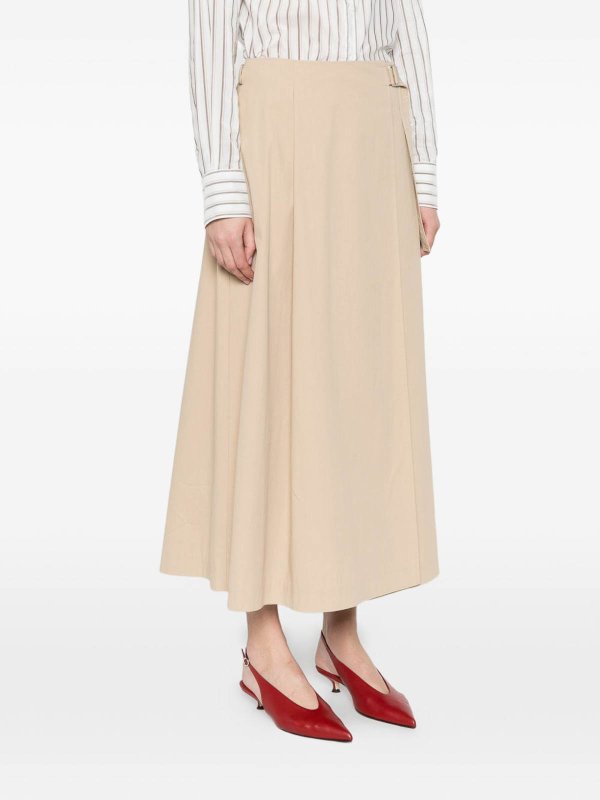 The Best Shops PESERICO: Faldas largas - Falda Larga - Beis