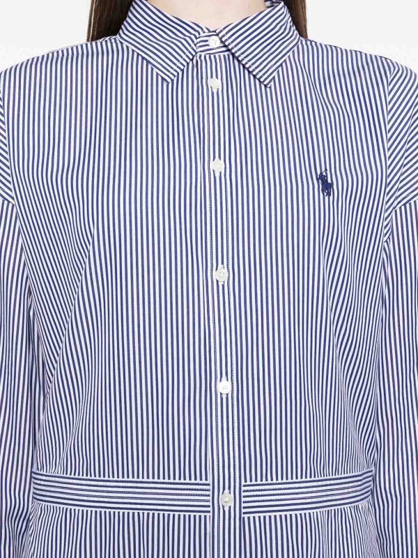 POLO RALPH LAUREN: polo shirts online - Short Dress With Polo Neck