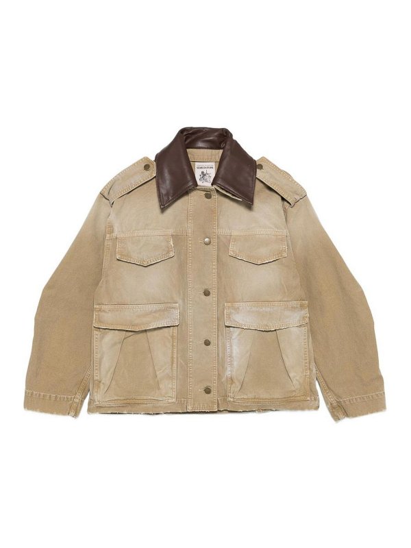 Semicouture: Vestes casuals - Veste Casual - Beige