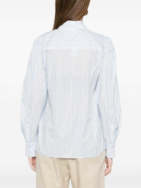 TWINSET buy online Shirt With Light Blu And White Stripes