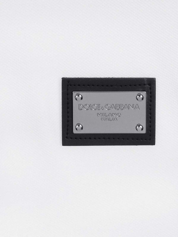 The Best Shops DOLCE & GABBANA: polo shirts - Polo Shirt In White Cotton With Label