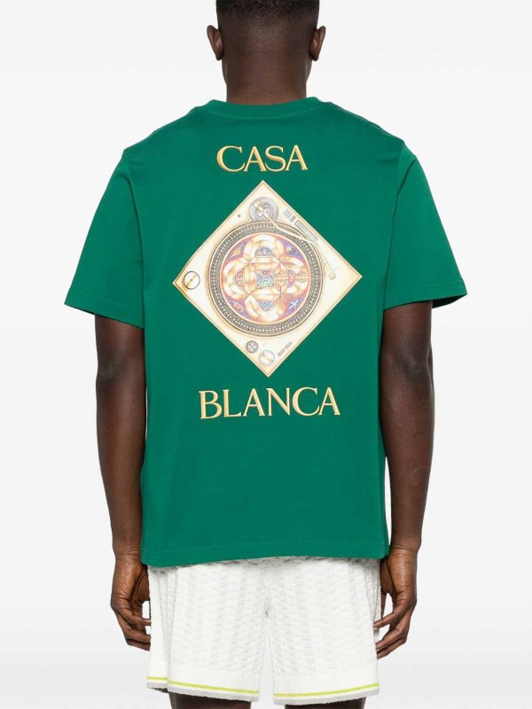 Green T-Shirt With Graphic Print Replica 
online: CASABLANCA