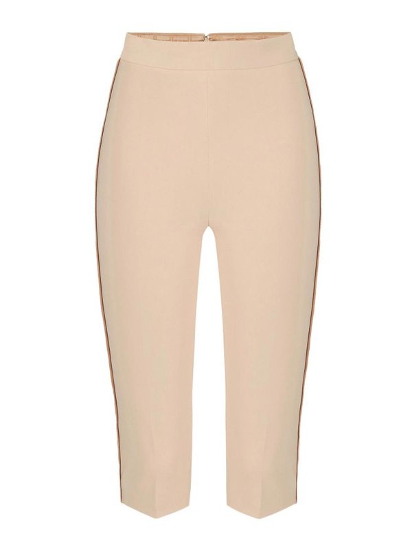ELISABETTA FRANCHI: Pantalons casual - Pantalons Décontractés - Beige