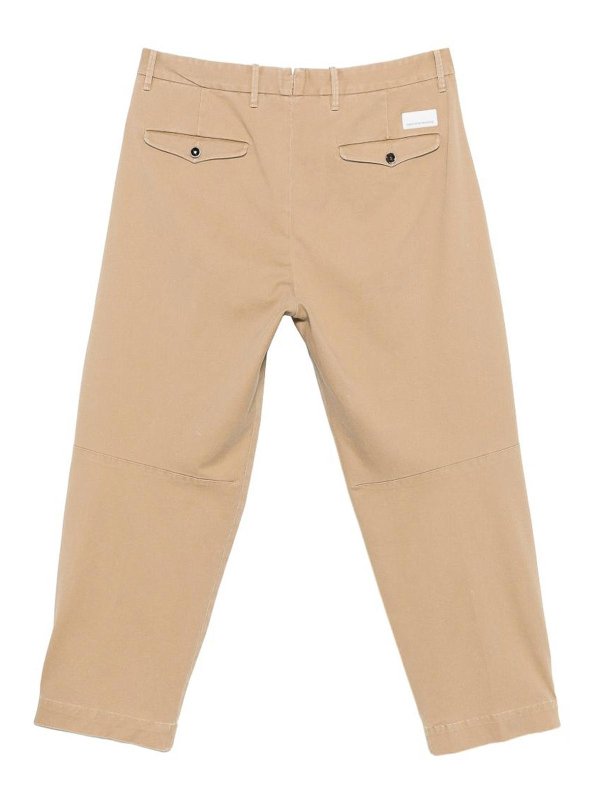 NINE IN THE MORNING: pantaloni casual online - Pantaloni beige con chiusura a bottoni