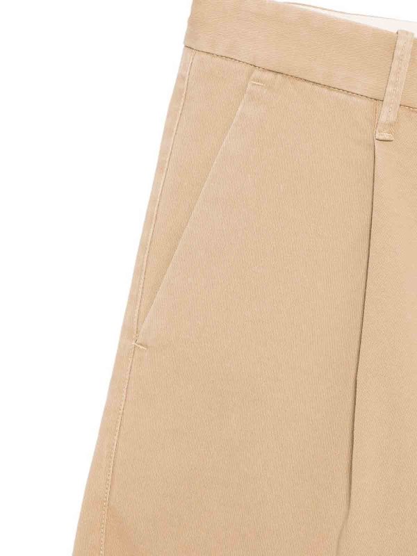 The Best Shops NINE IN THE MORNING: pantaloni casual - Pantaloni beige con chiusura a bottoni