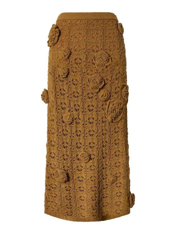 Pinko: Long skirts - Long Skirt Anthemis With Embellishments