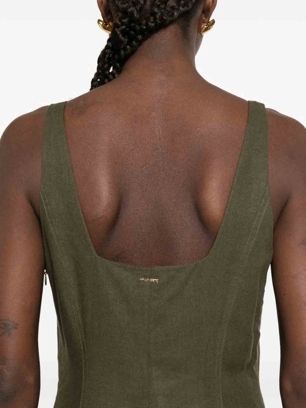 TWINSET: Knielange Kleider online - Knielanges Kleid - Grün