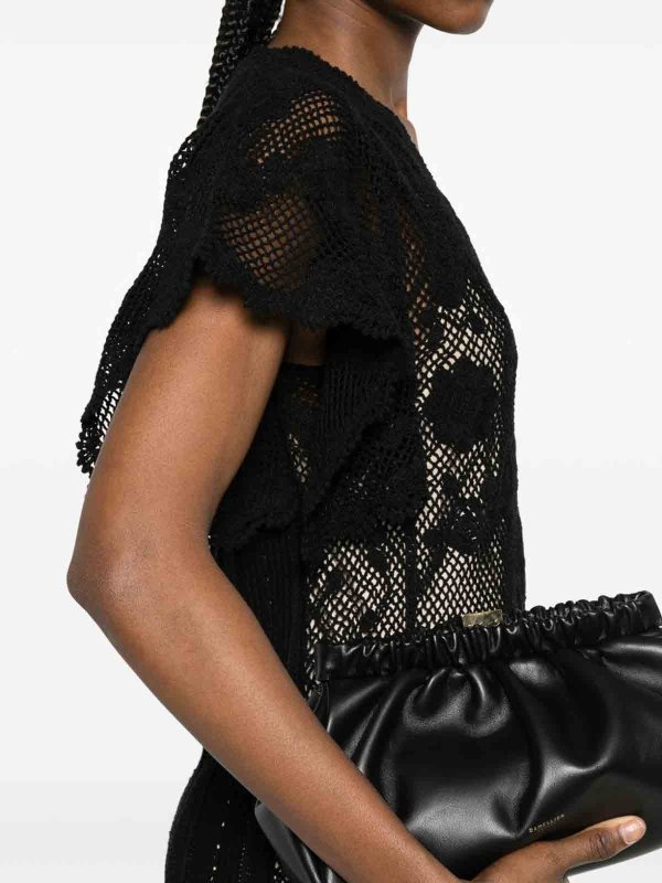 The Best Shops TWINSET: short dresses - Black Short Lace Dress With Slip Lining