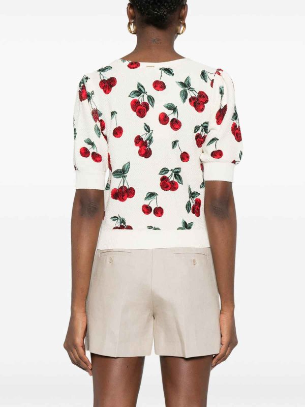TWINSET buy online White T-Shirt With All-Over Cherry Graphic