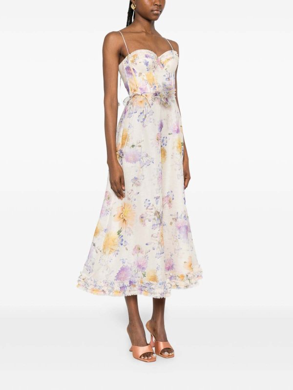 ZIMMERMANN buy online Midi Dress With Flower Print