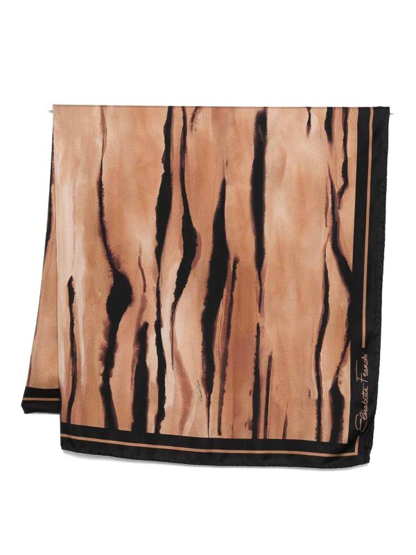 ELISABETTA FRANCHI: Bufandas y pañuelos - Bufanda - Camel