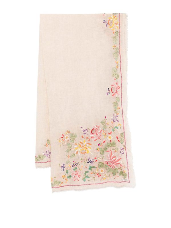 FALIERO SARTI: sciarpe e foulard - Sciarpa Gerbera Rosa Chiaro